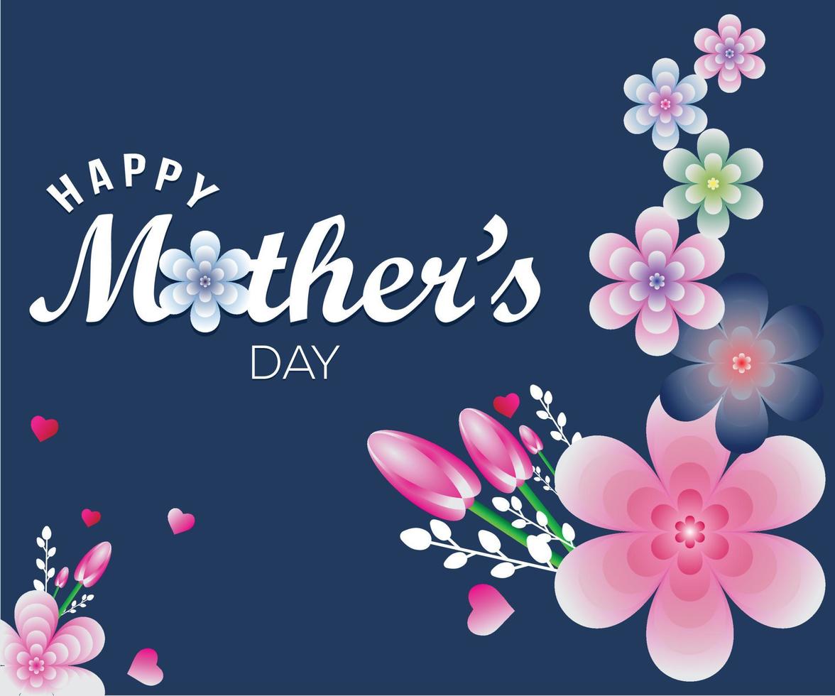 Mother Day Cute Banner Design vector