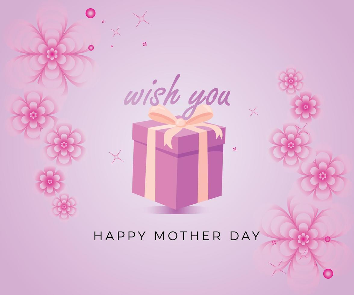 Happy Mother's Day Gift Background Design vector