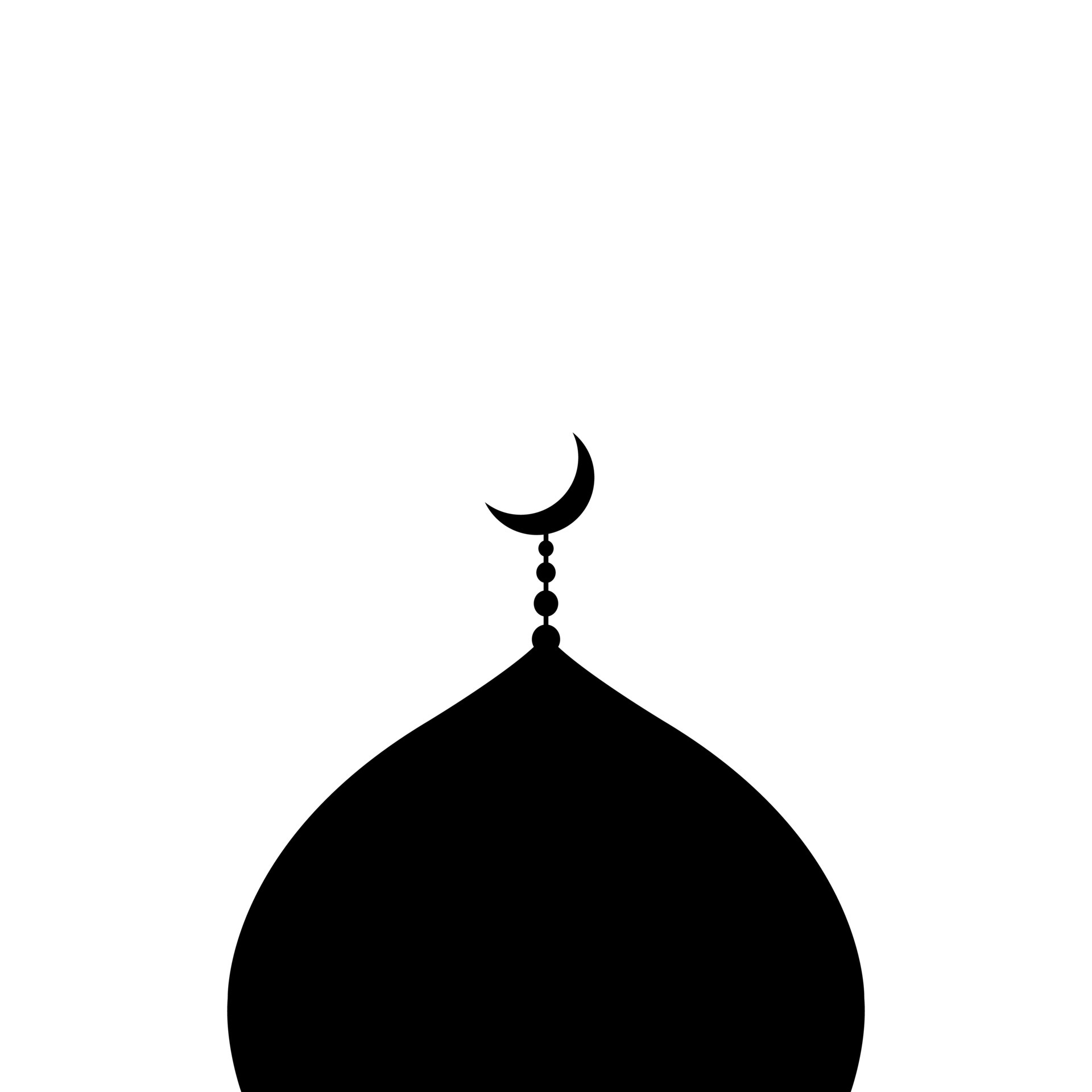 Islamic Mosque Dome Icon Vector Isolated on White Background 7000023