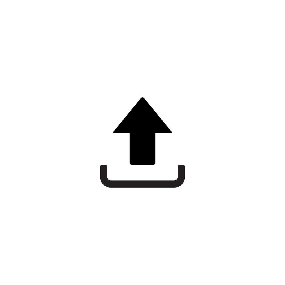 Upload Icon Vector Isolated on White Background