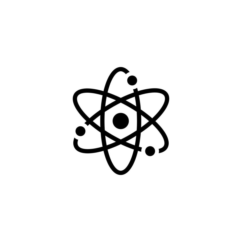 Atom Icon Vector Isolated on White Background