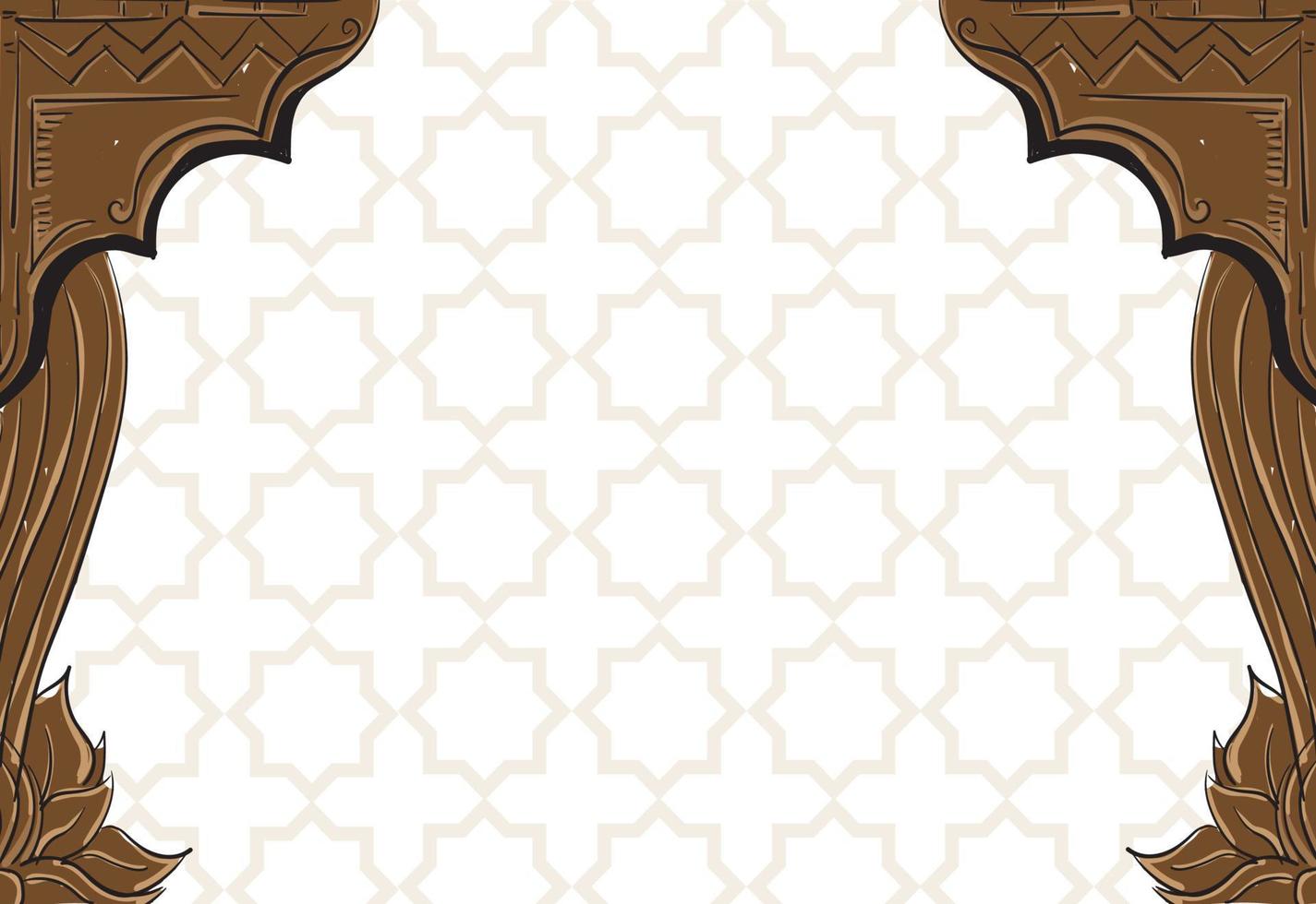 background for islamic template ramadhan kareem vector