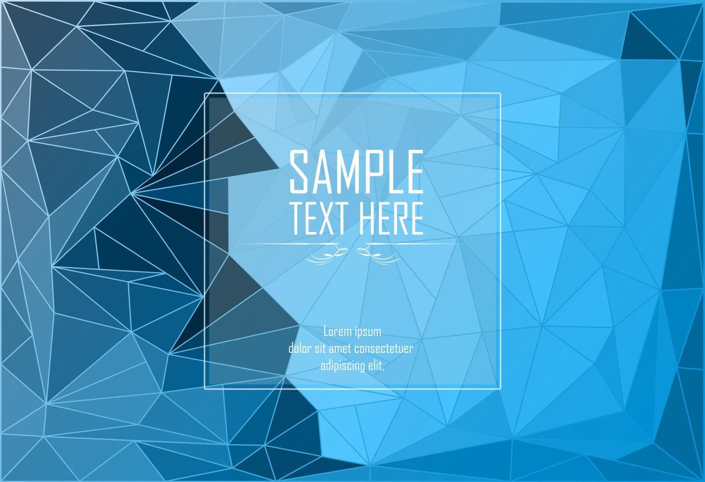 Vector illustration of Abstract blue geometric background