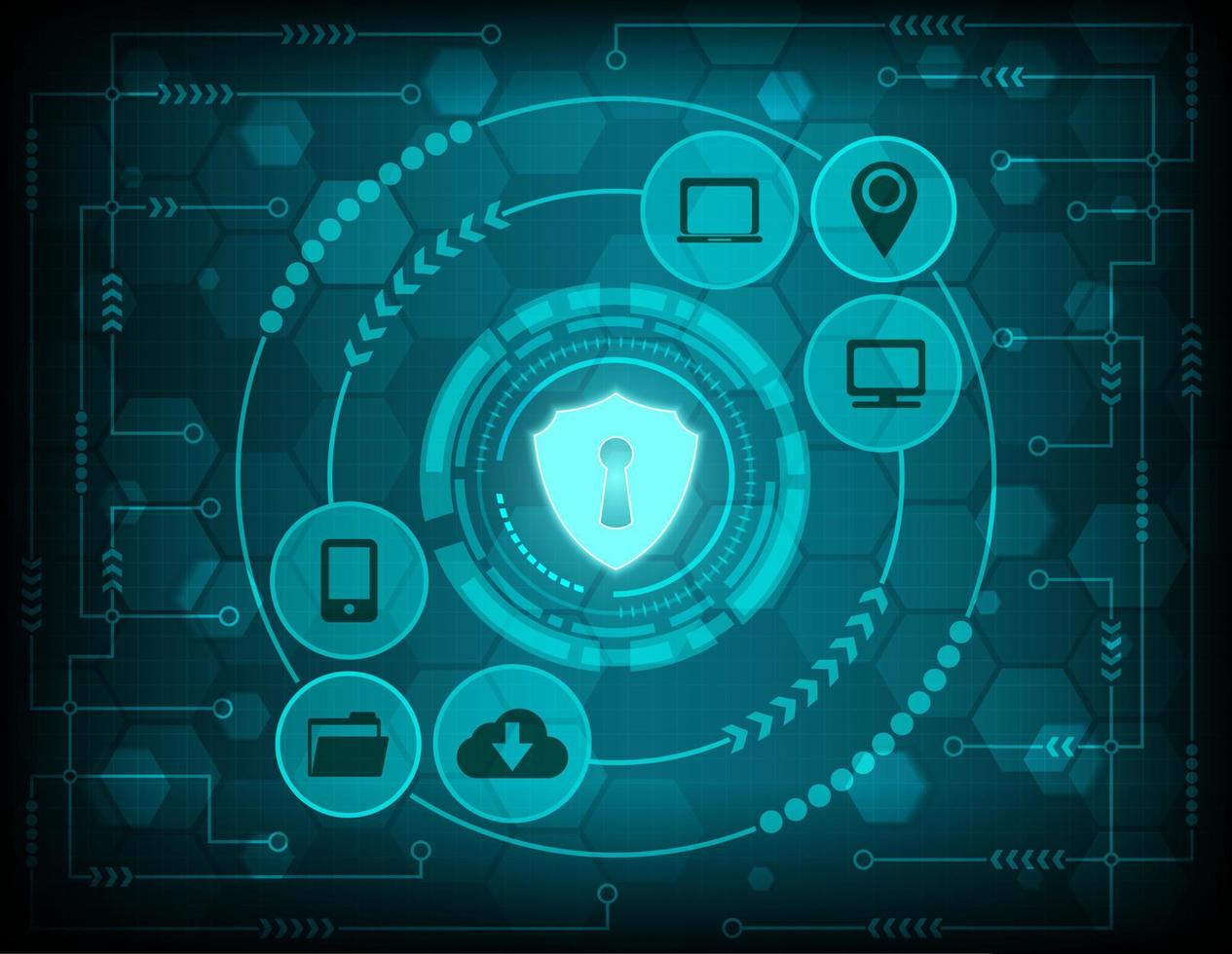 Abstract technology background vector