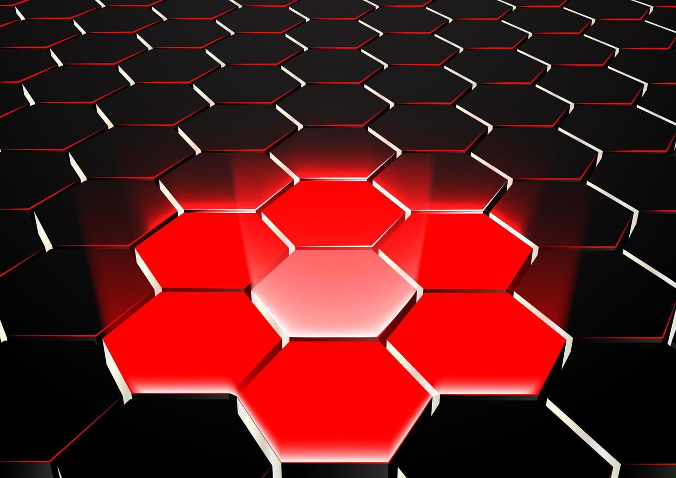 Vector illustration of Abstract hexagonal background