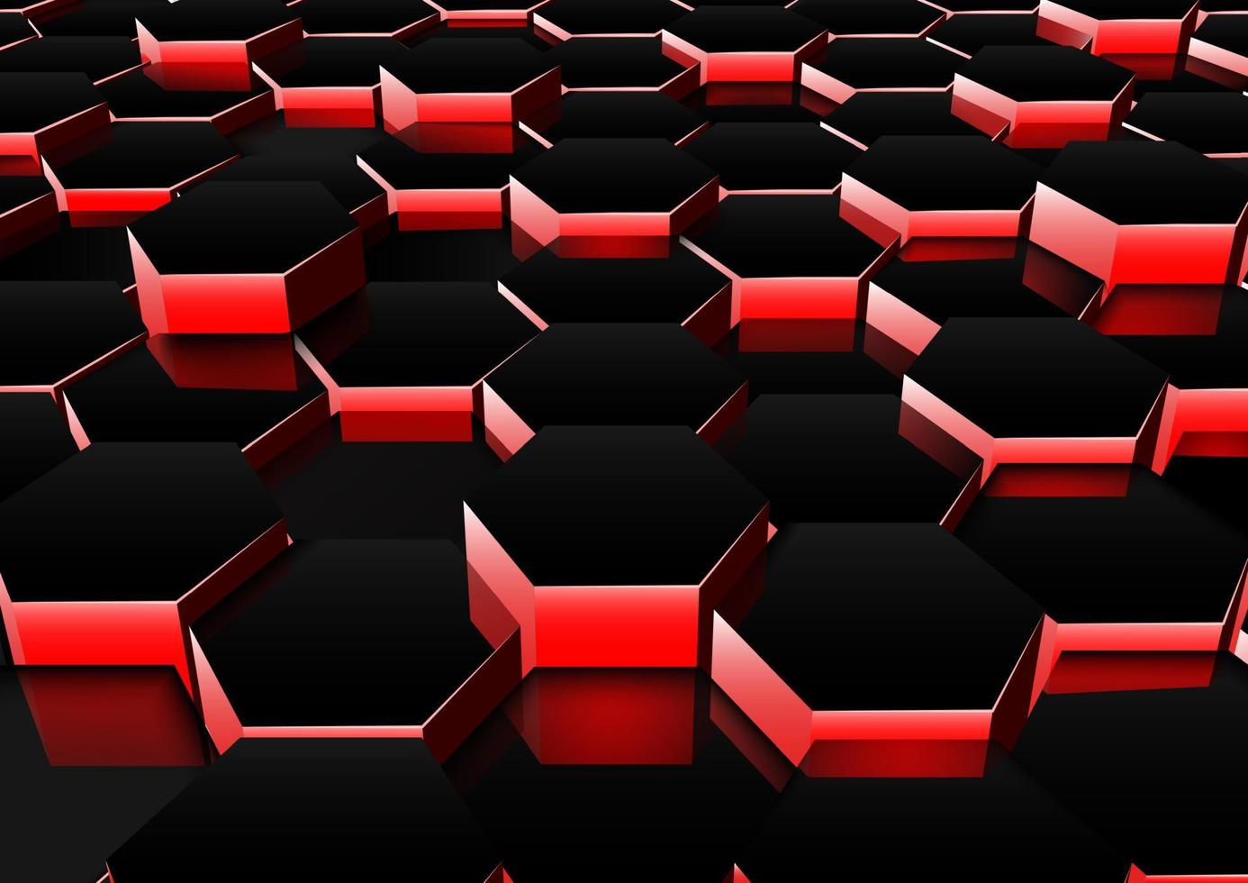 Dark red hexagonal background vector