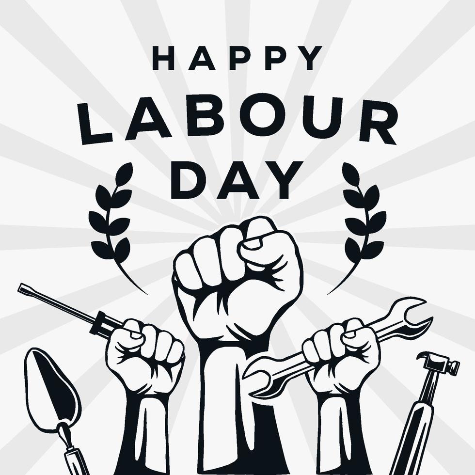 happy labour day illustration design vector