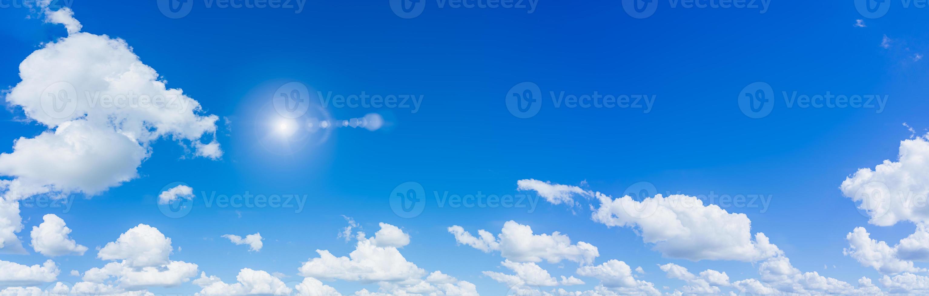 Beautiful panorama blue sky and clouds with daylight natural background. photo