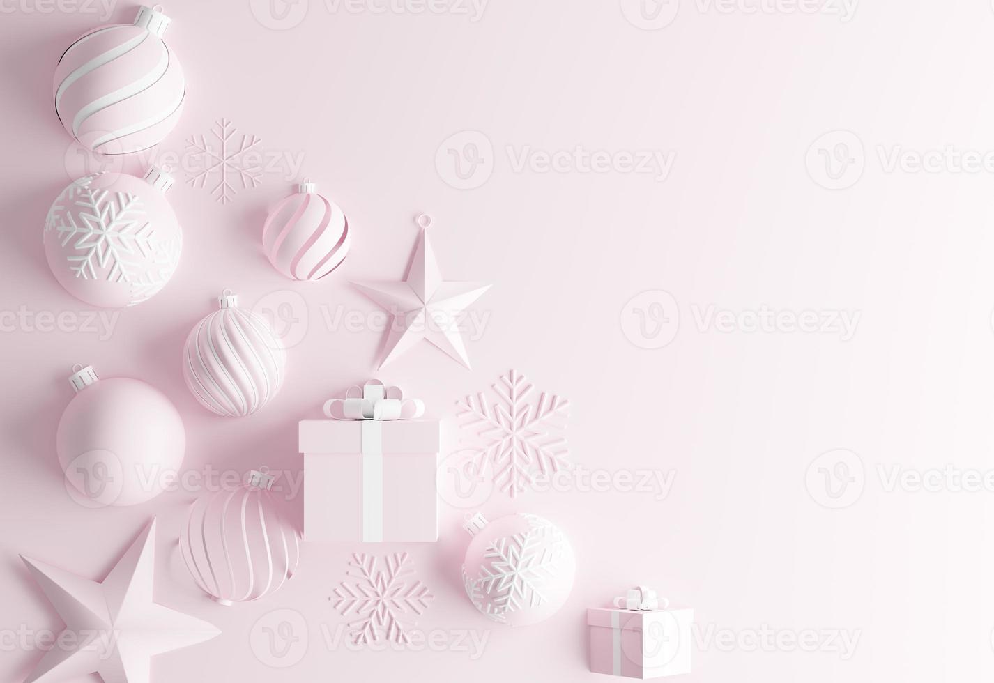 pink christmas background photo
