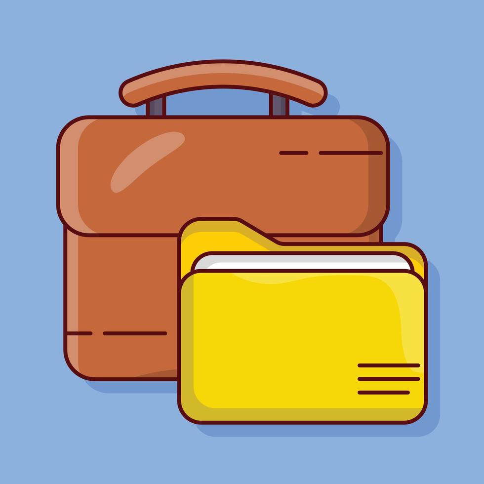 ilustración de vector de cartera en un fondo. símbolos de calidad premium. iconos vectoriales para concepto y diseño gráfico.