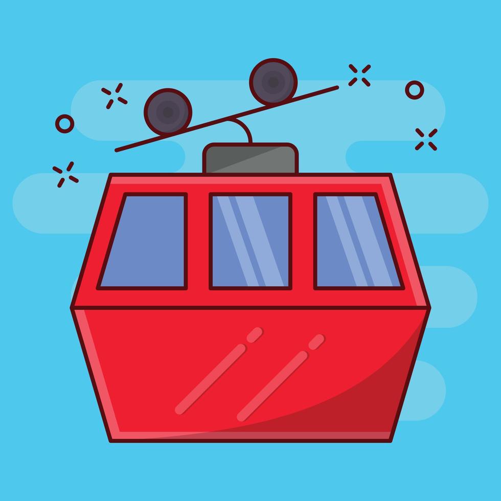 chairlift  vector illustration on a background.Premium quality symbols. vector icons for concept and graphic design.