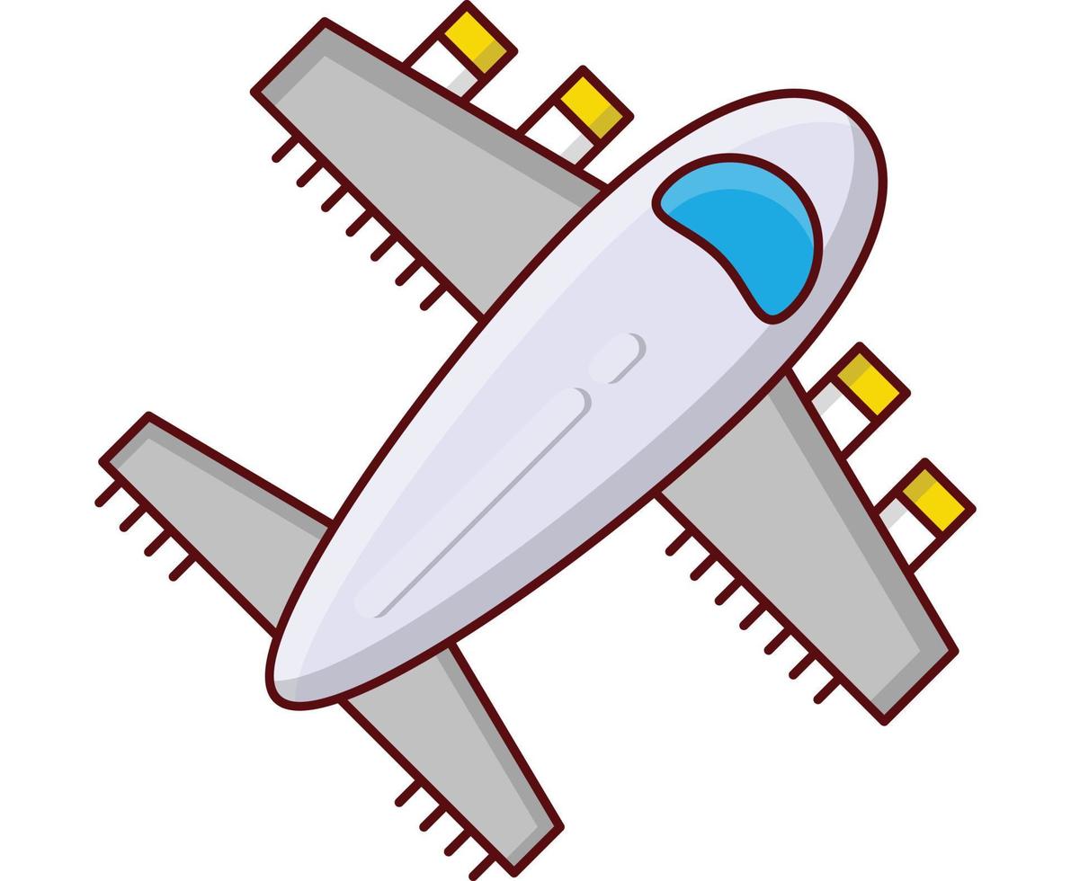 ilustración de vector de avión en un fondo. símbolos de calidad premium. iconos vectoriales para concepto y diseño gráfico.