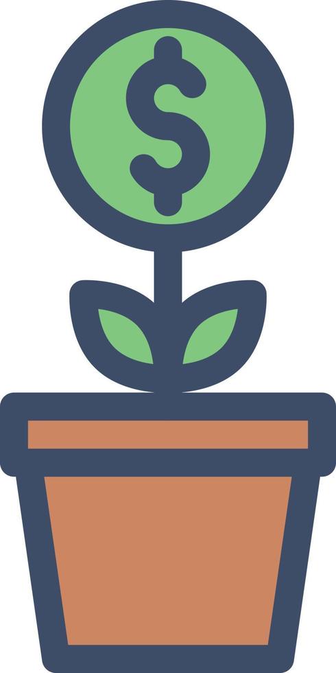 ilustración de vector de planta de crecimiento en un fondo. símbolos de calidad premium. iconos vectoriales para concepto y diseño gráfico.