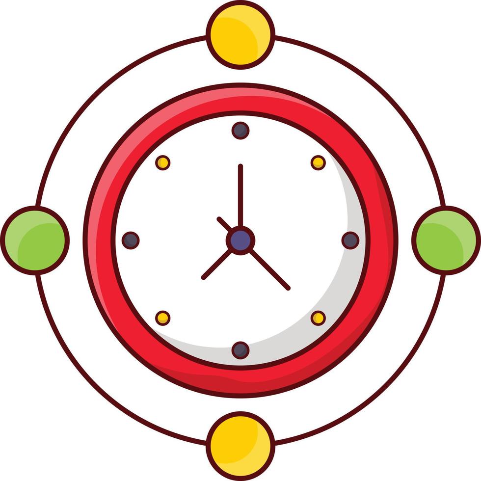 ilustración de vector de tiempo en un fondo. símbolos de calidad premium. iconos vectoriales para concepto y diseño gráfico.