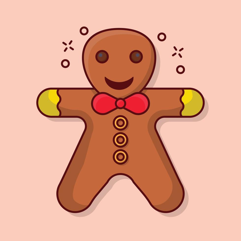 gingerbread vector illustration on a background.Premium quality symbols. vector icons for concept and graphic design.