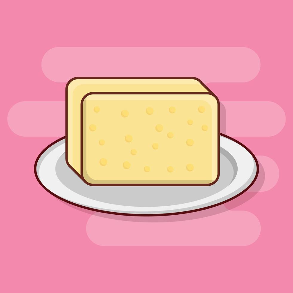 butter vector illustration on a background.Premium quality symbols. vector icons for concept and graphic design.