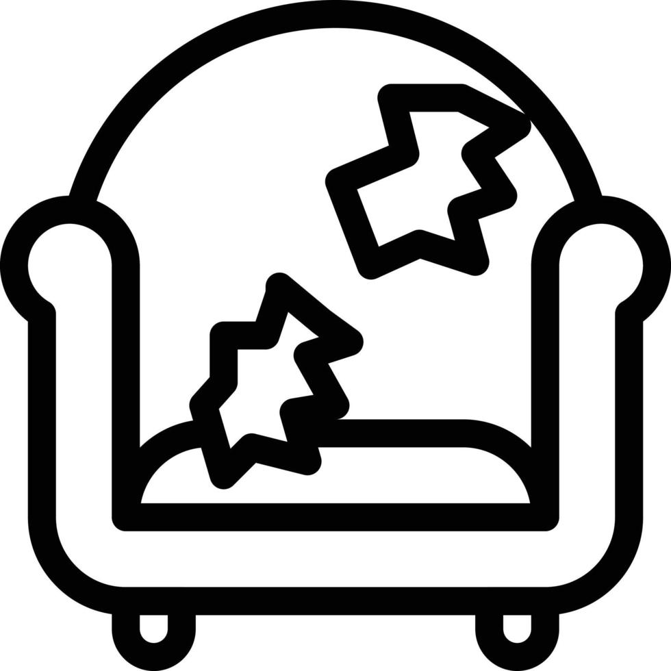 ilustración de vector de sofá en un fondo. símbolos de calidad premium. iconos vectoriales para concepto y diseño gráfico.