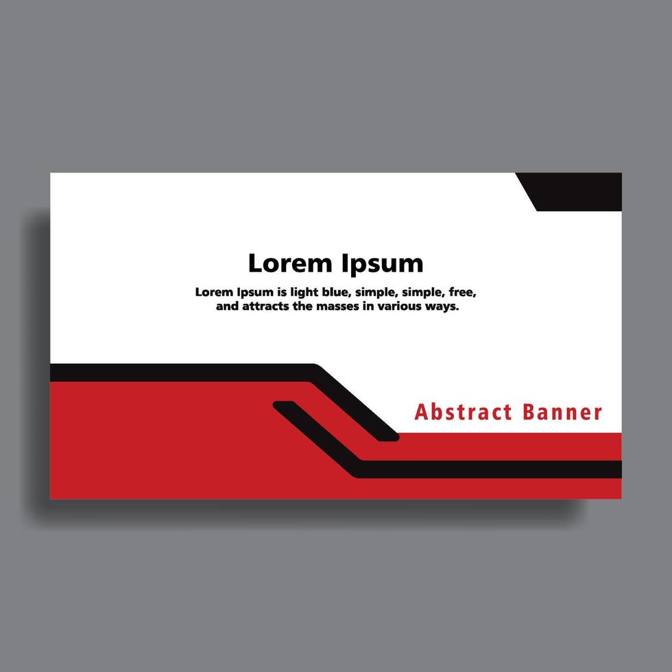 Red background abstract elegant banner. Design template vector