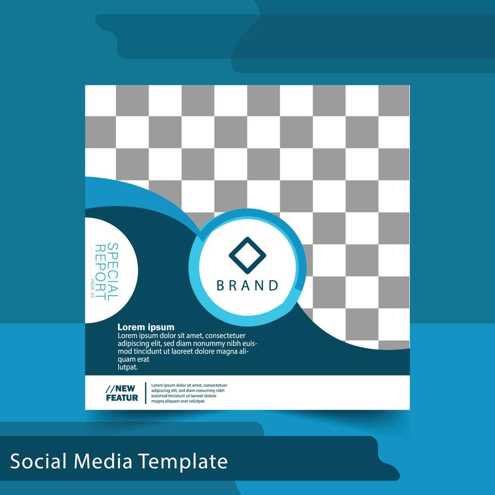 Social media post. cover design layout space for photo background. simple design editable. suitable for social media post. Design template Vector