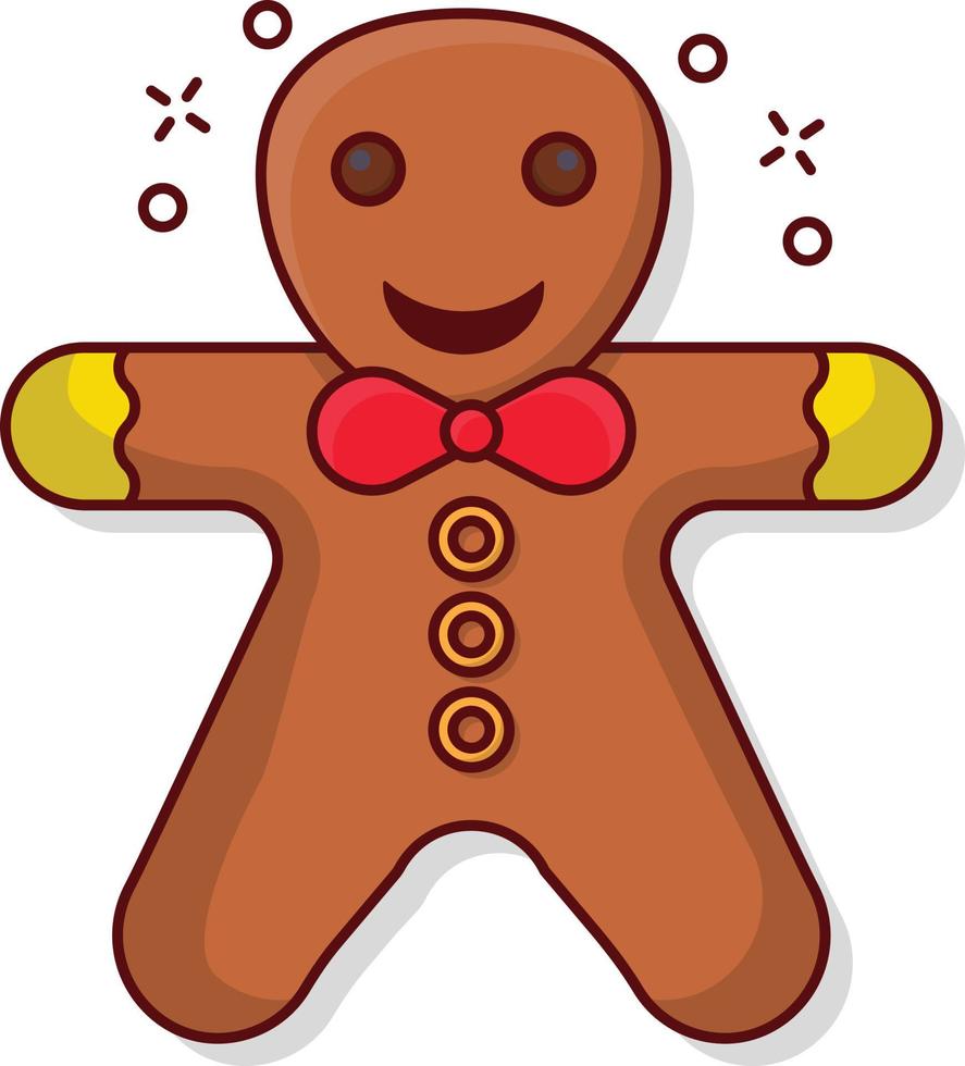 gingerbread vector illustration on a background.Premium quality symbols. vector icons for concept and graphic design.