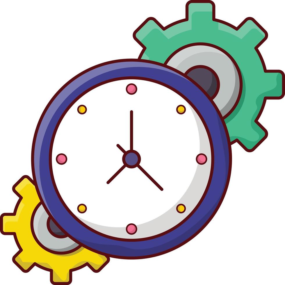 ilustración de vector de tiempo en un fondo. símbolos de calidad premium. iconos vectoriales para concepto y diseño gráfico.