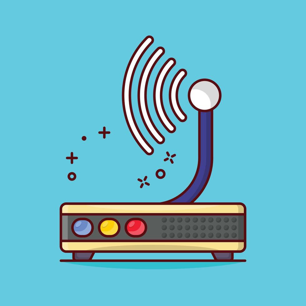 modem signal vector illustration on a background.Premium quality symbols. vector icons for concept and graphic design.