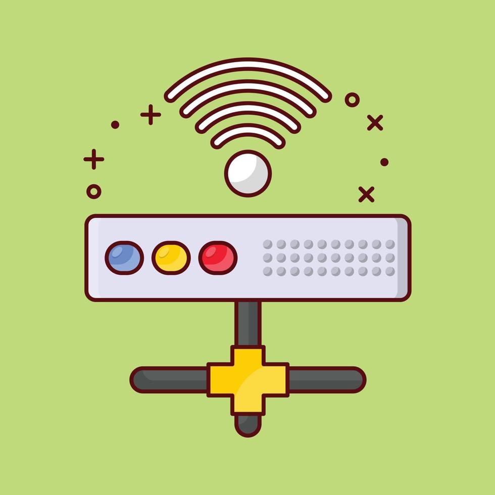 server wireless vector illustration on a background.Premium quality symbols. vector icons for concept and graphic design.