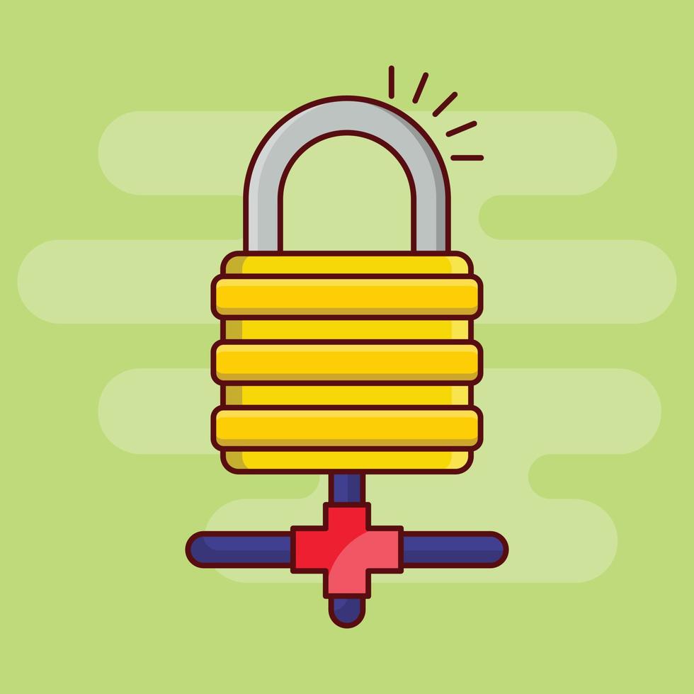 lock network vector illustration on a background.Premium quality symbols. vector icons for concept and graphic design.