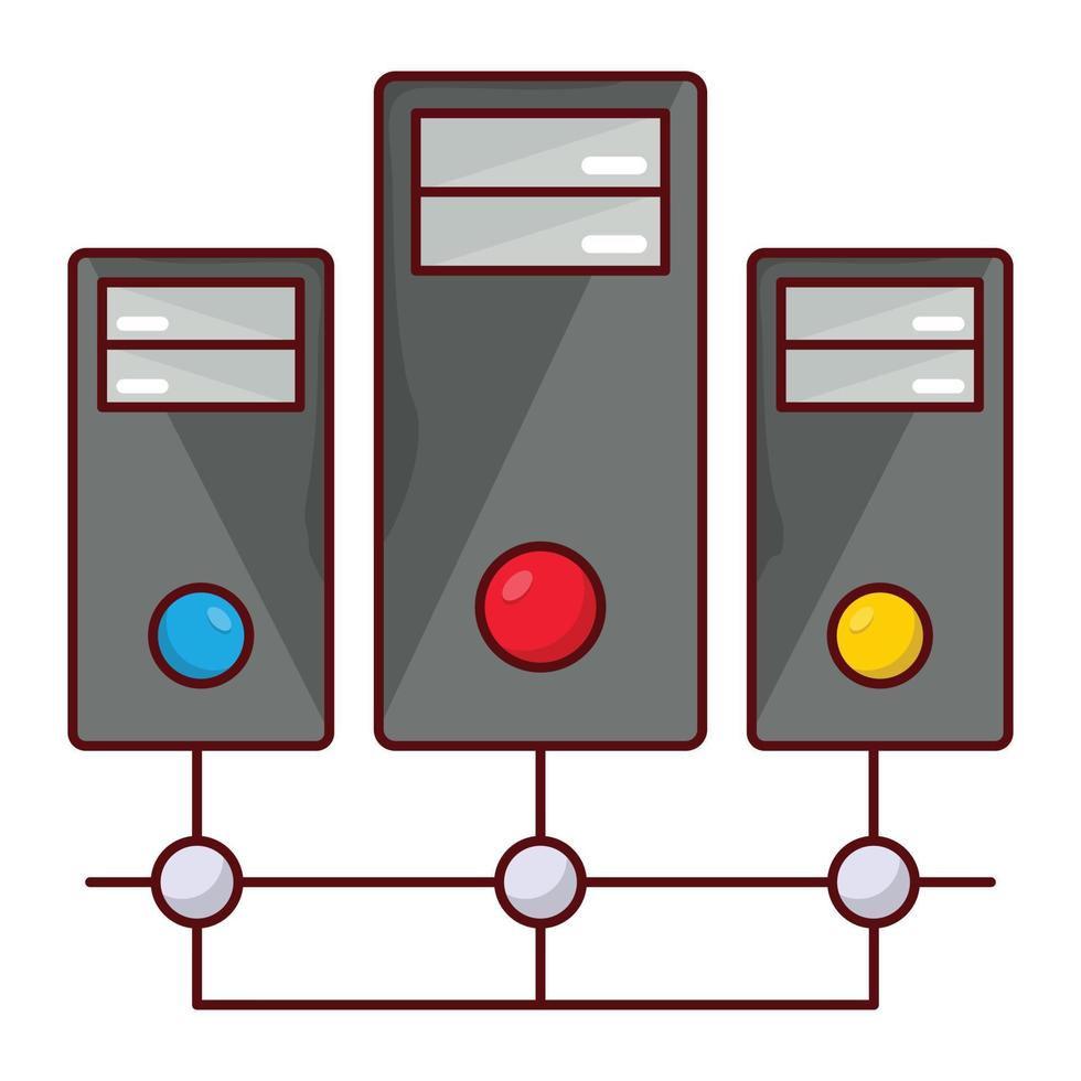 ilustración de vector de conexión de pc en un fondo. símbolos de calidad premium. iconos vectoriales para concepto y diseño gráfico.