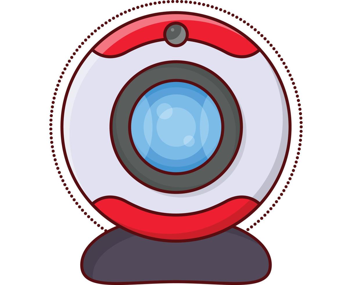 webcam vector illustration on a background.Premium quality symbols. vector icons for concept and graphic design.
