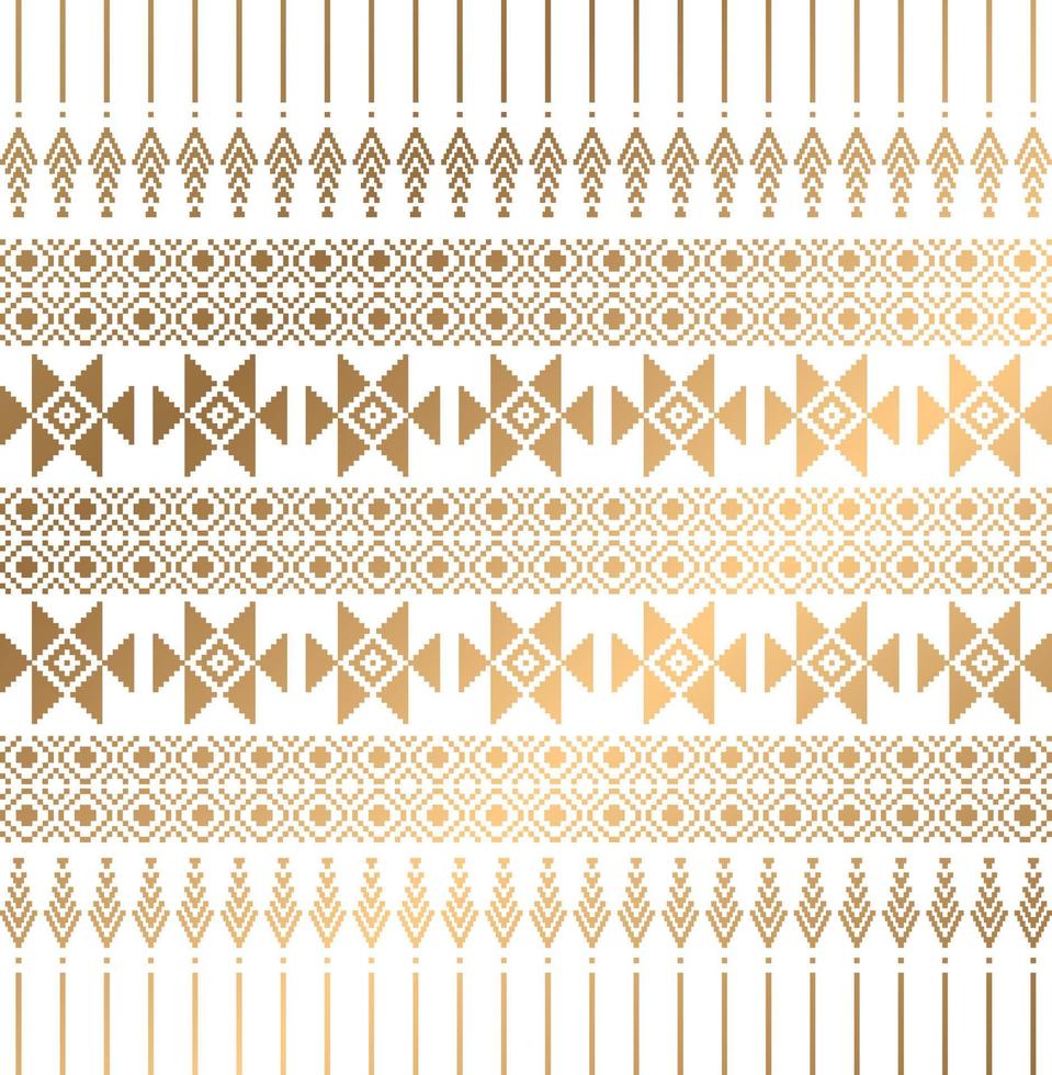 vector gold pattern thai indigenous karen