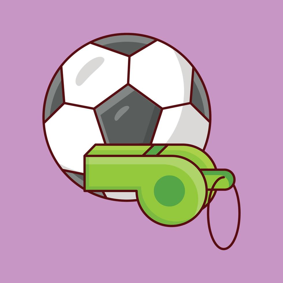 ilustración de vector de fútbol en un fondo. símbolos de calidad premium. iconos vectoriales para concepto y diseño gráfico.