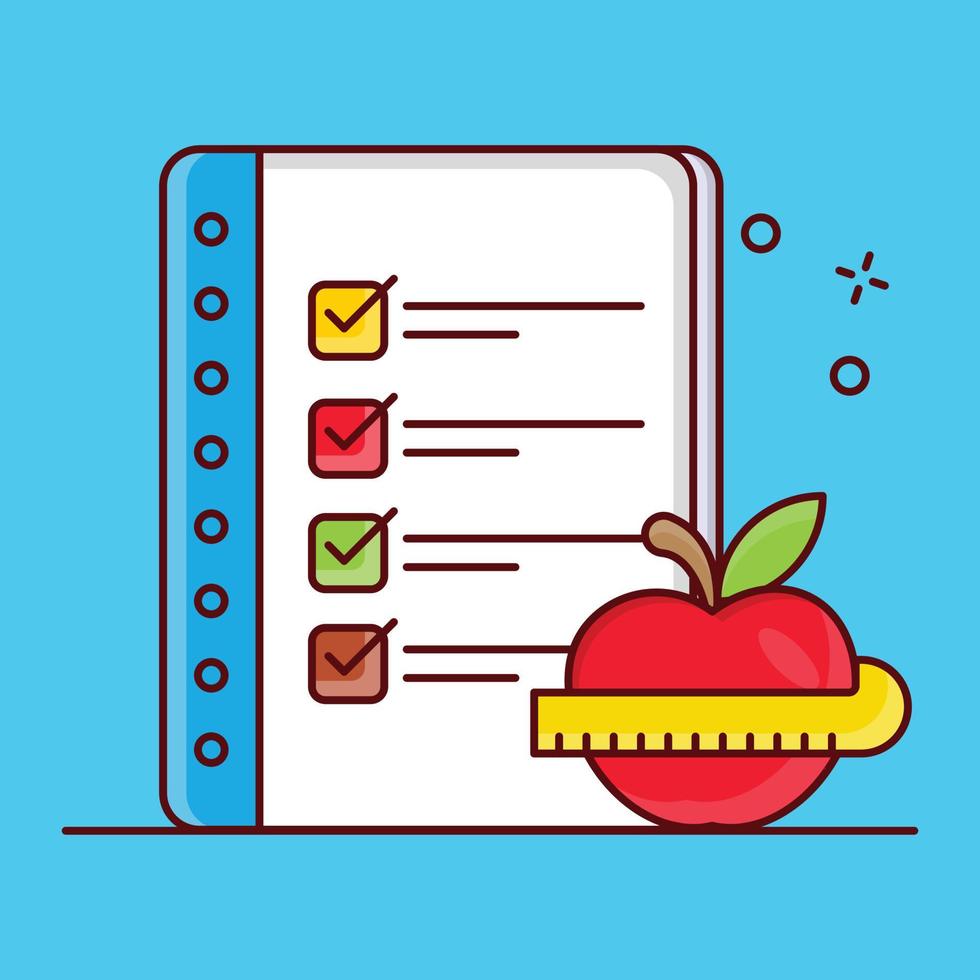 diet list vector illustration on a background.Premium quality symbols. vector icons for concept and graphic design.