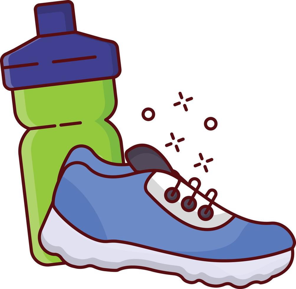 zapatos para correr ilustración vectorial sobre un fondo. símbolos de calidad premium. iconos vectoriales para concepto y diseño gráfico. vector