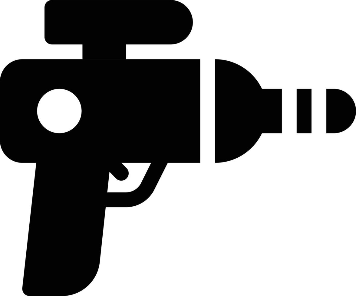 ilustración de vector de pistola espacial en un fondo. símbolos de calidad premium. iconos vectoriales para concepto y diseño gráfico.