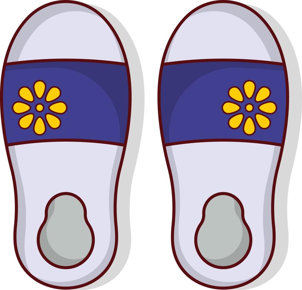 slipper vector illustration on a background.Premium quality symbols. vector icons for concept and graphic design.