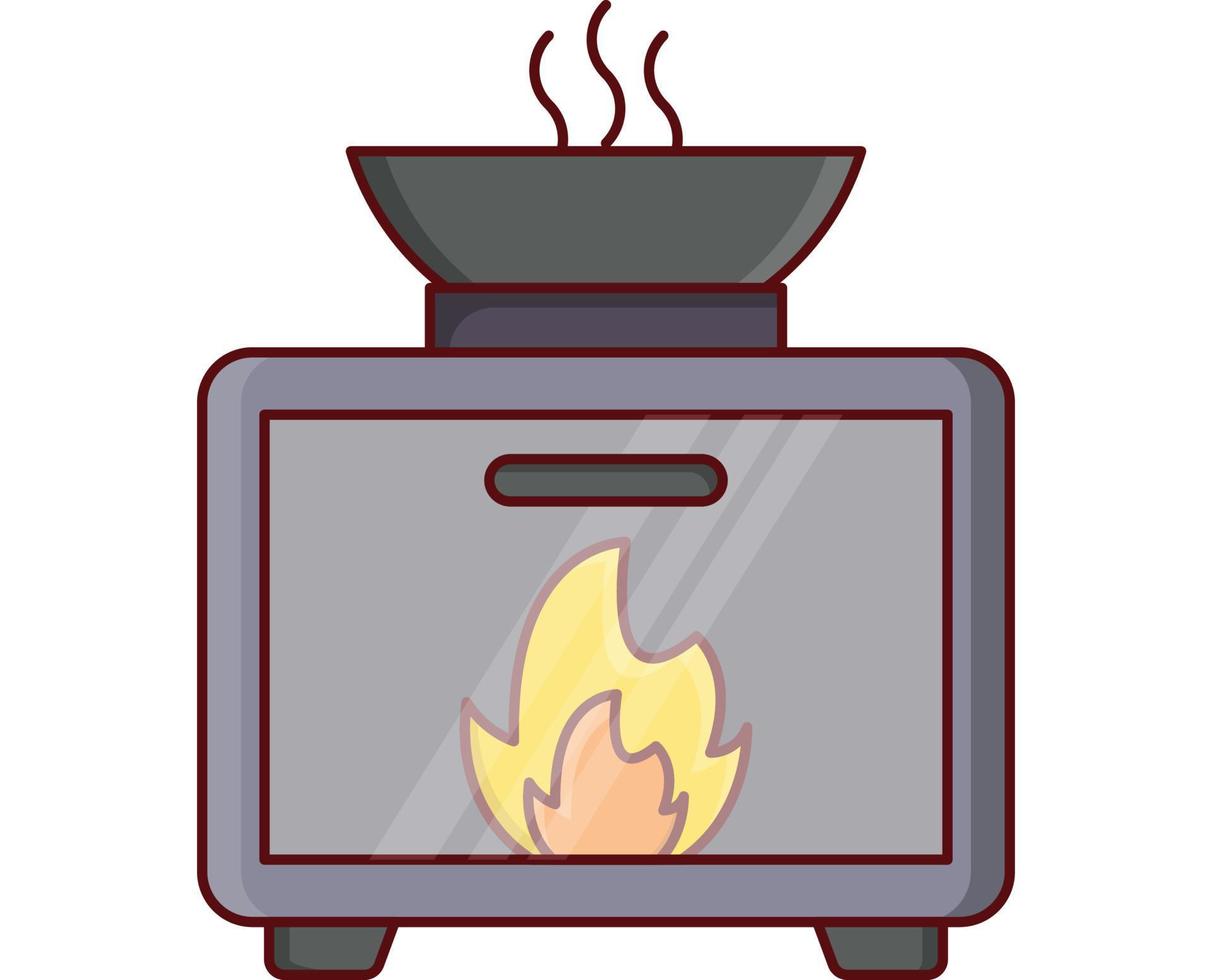 ilustración de vector de chimenea en un fondo. símbolos de calidad premium. iconos vectoriales para concepto y diseño gráfico.