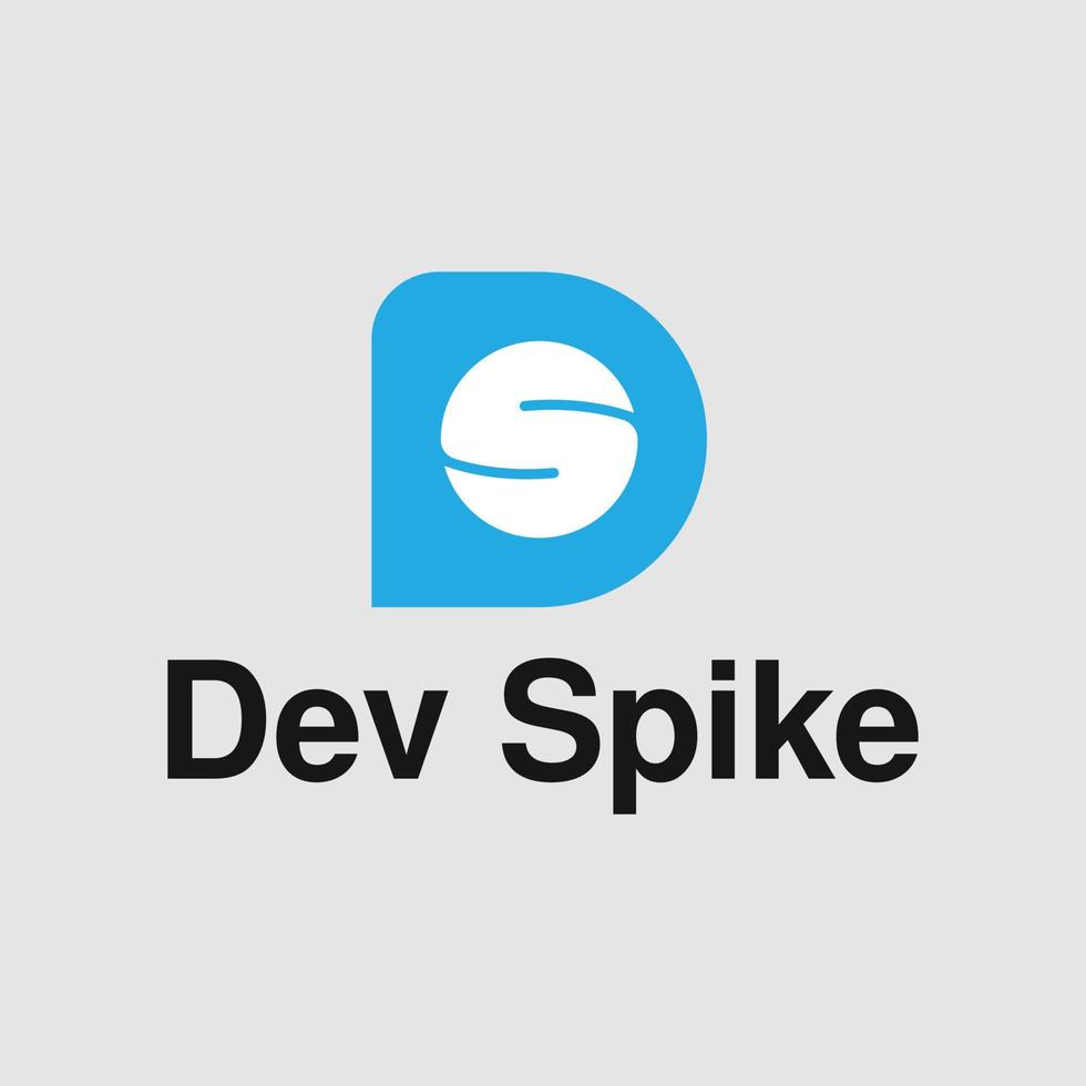 creative DS company web logo vector