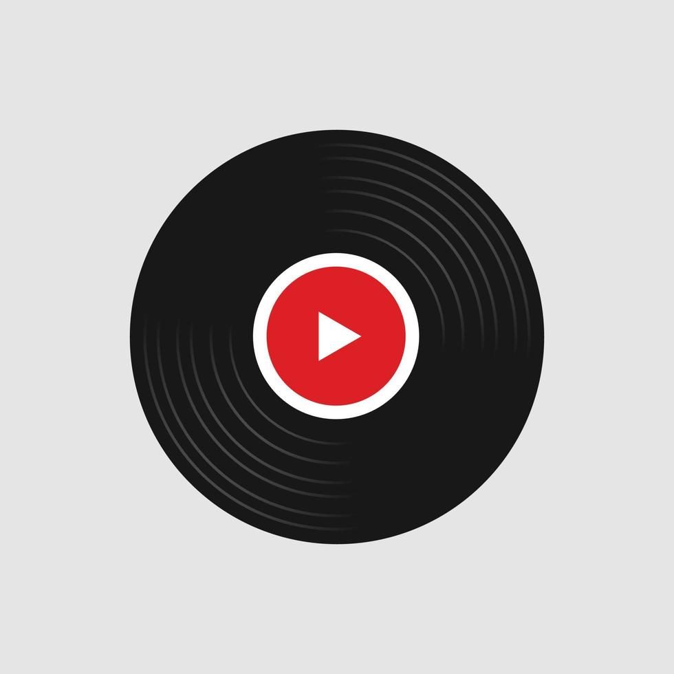 Play with old music system vector