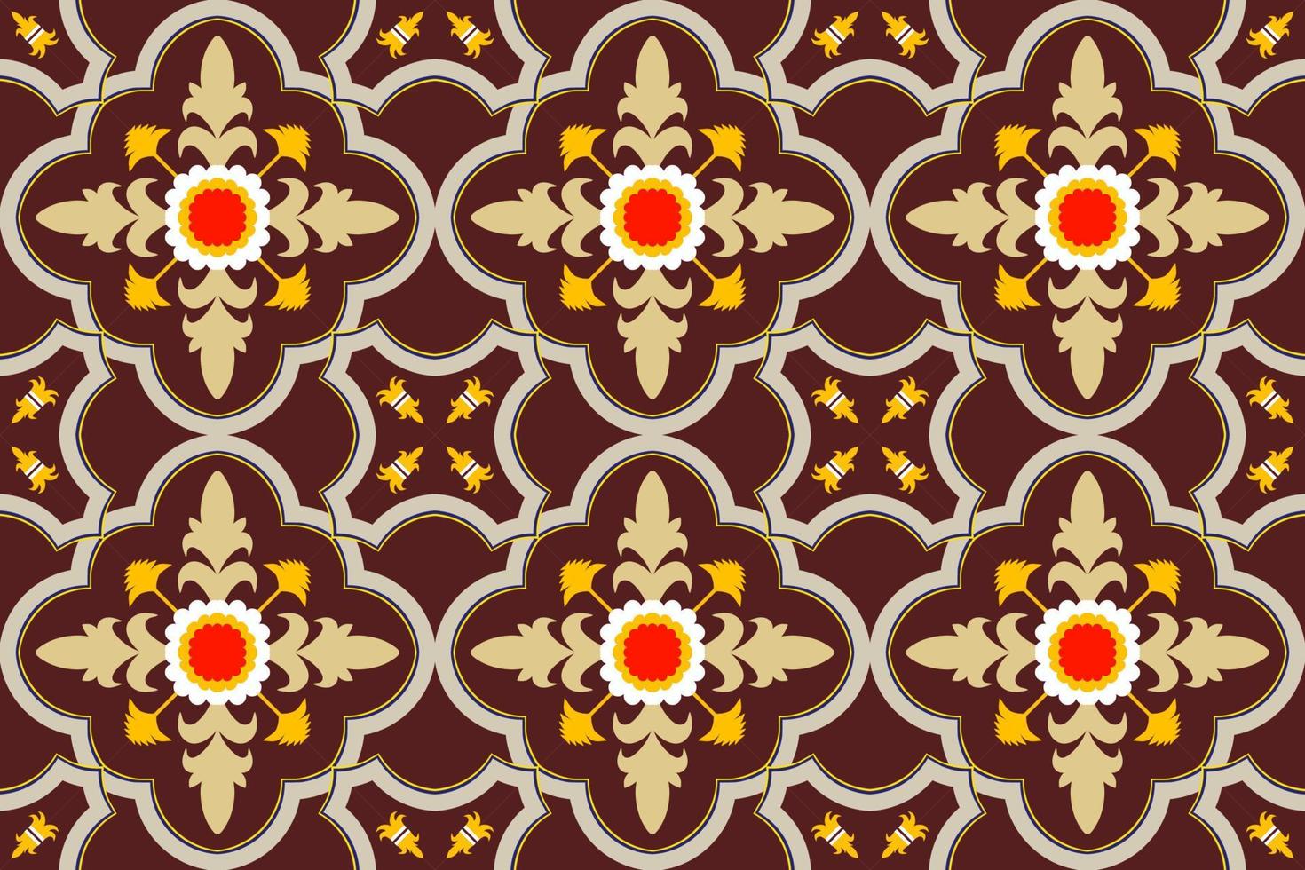 Geometric pattern in the style of indigenous Moroccan tribes. Designed for carpets, fabrics, tiles, etc. vector