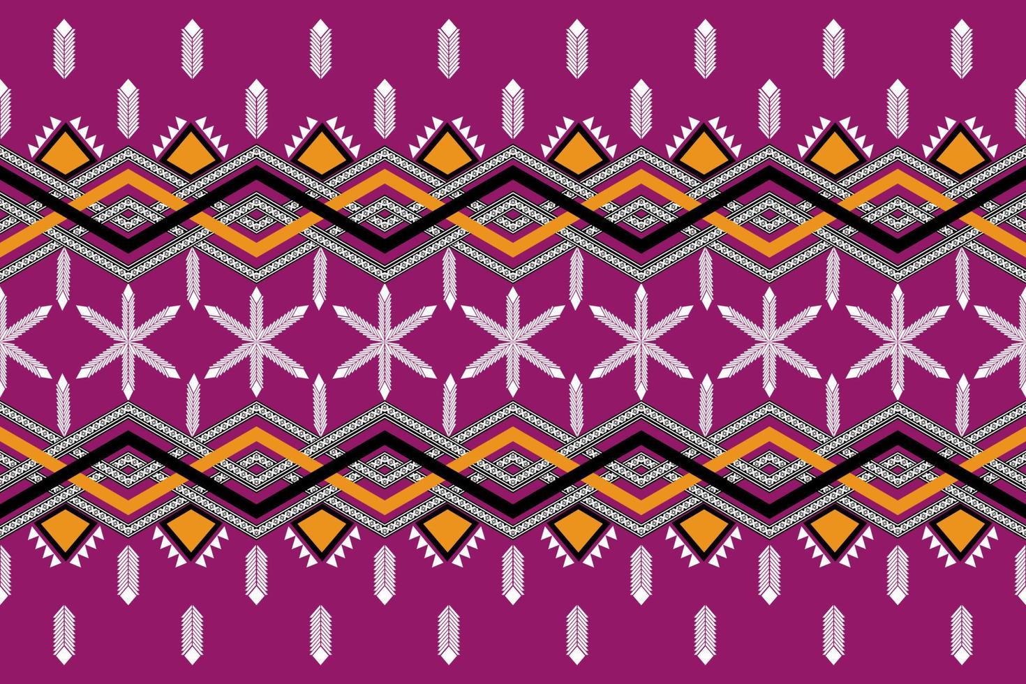 Geometric pattern  on pink backgroud. Designed for carpets, fabrics, tiles, etc. vector