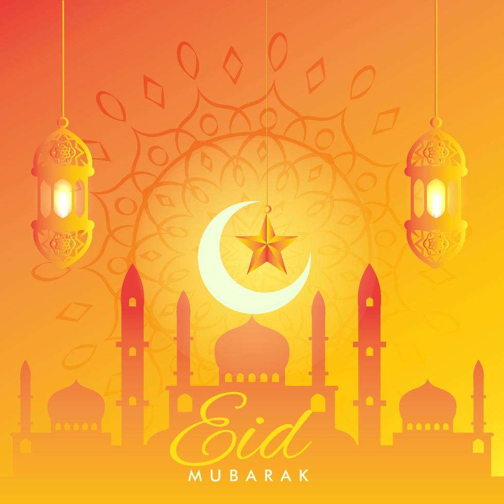 Eid mubarak, Eid al adha, Eid al fitr islamic poster banner vector wallpaper background