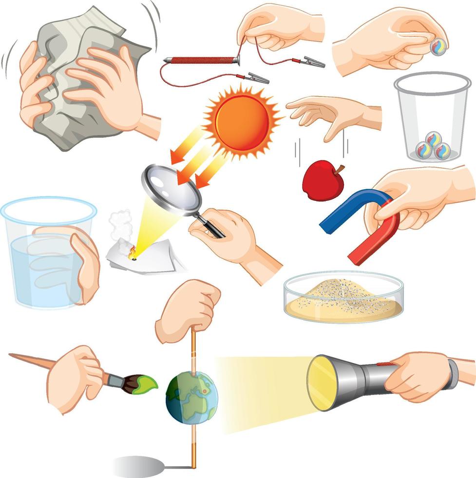 Science experiments with light vector