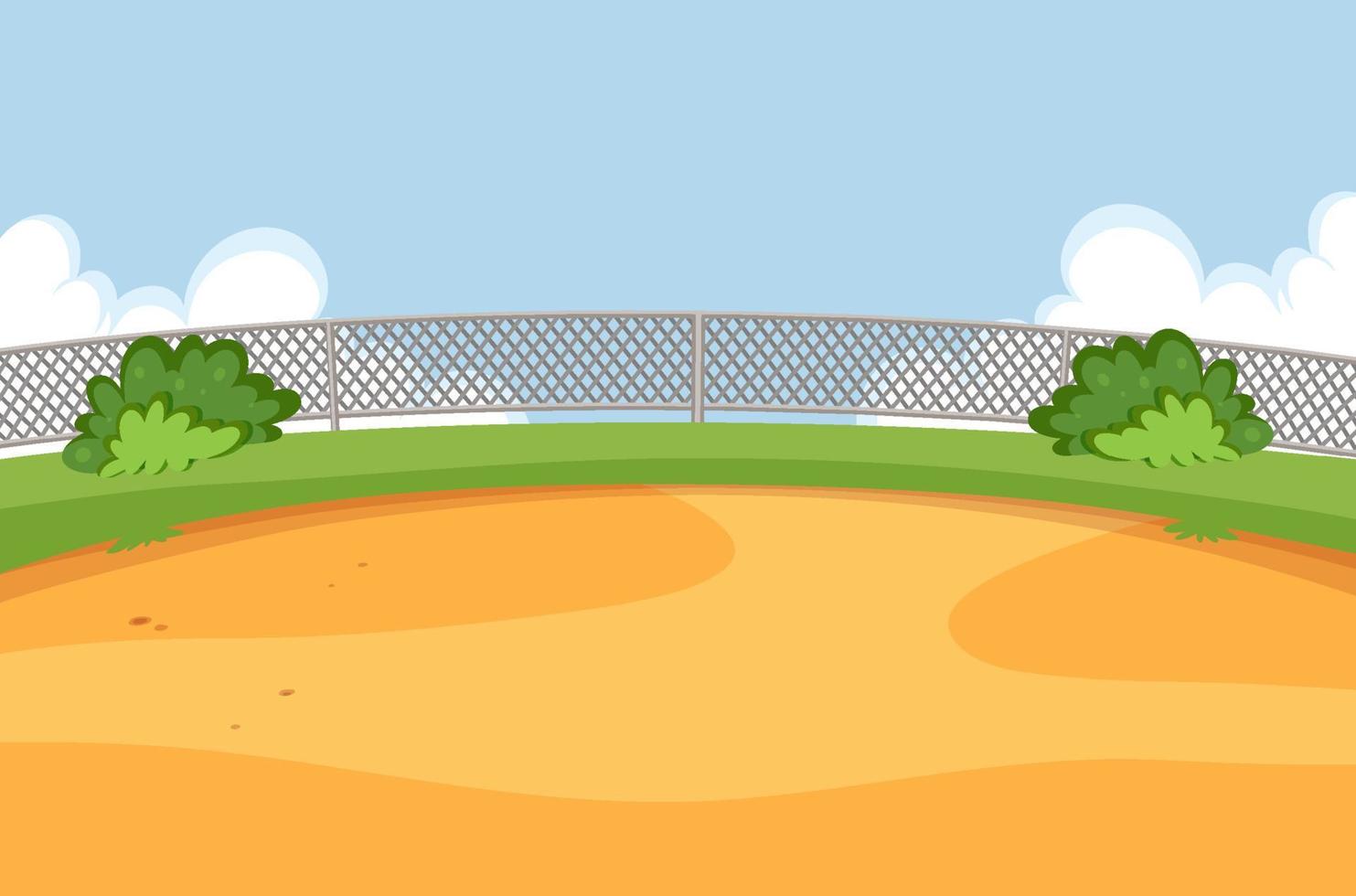 Empty yard outdoor scene vector