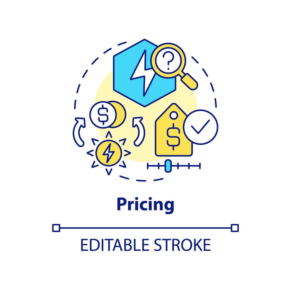 Pricing concept icon vector