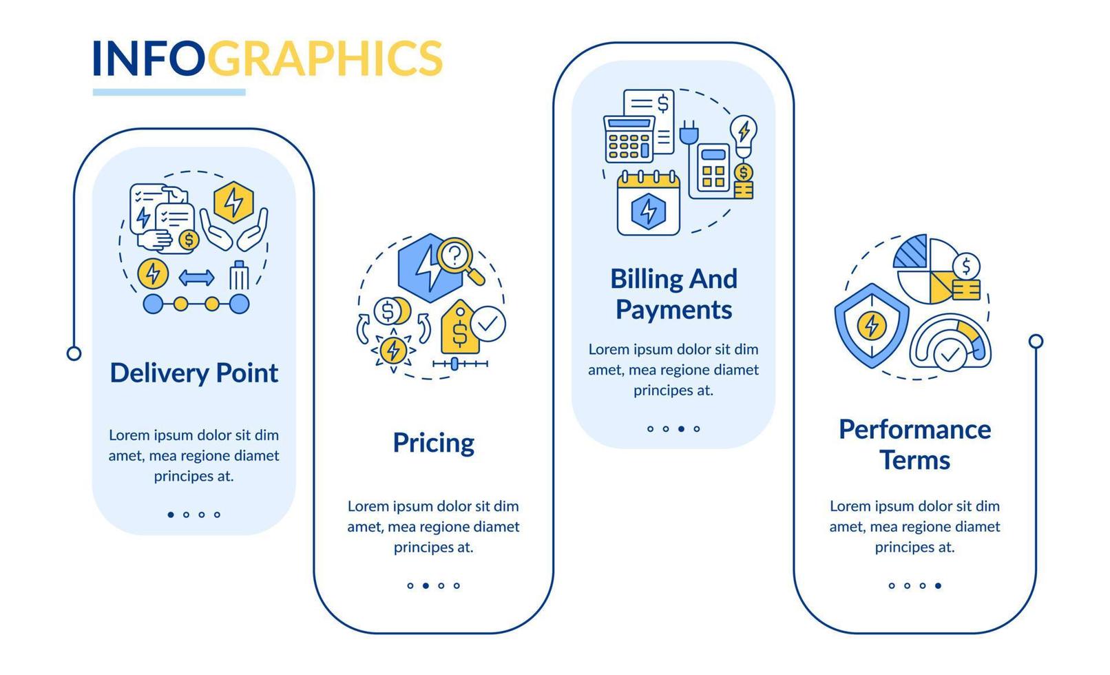 plantilla de infografía de rectángulo de ventas de ppa vector