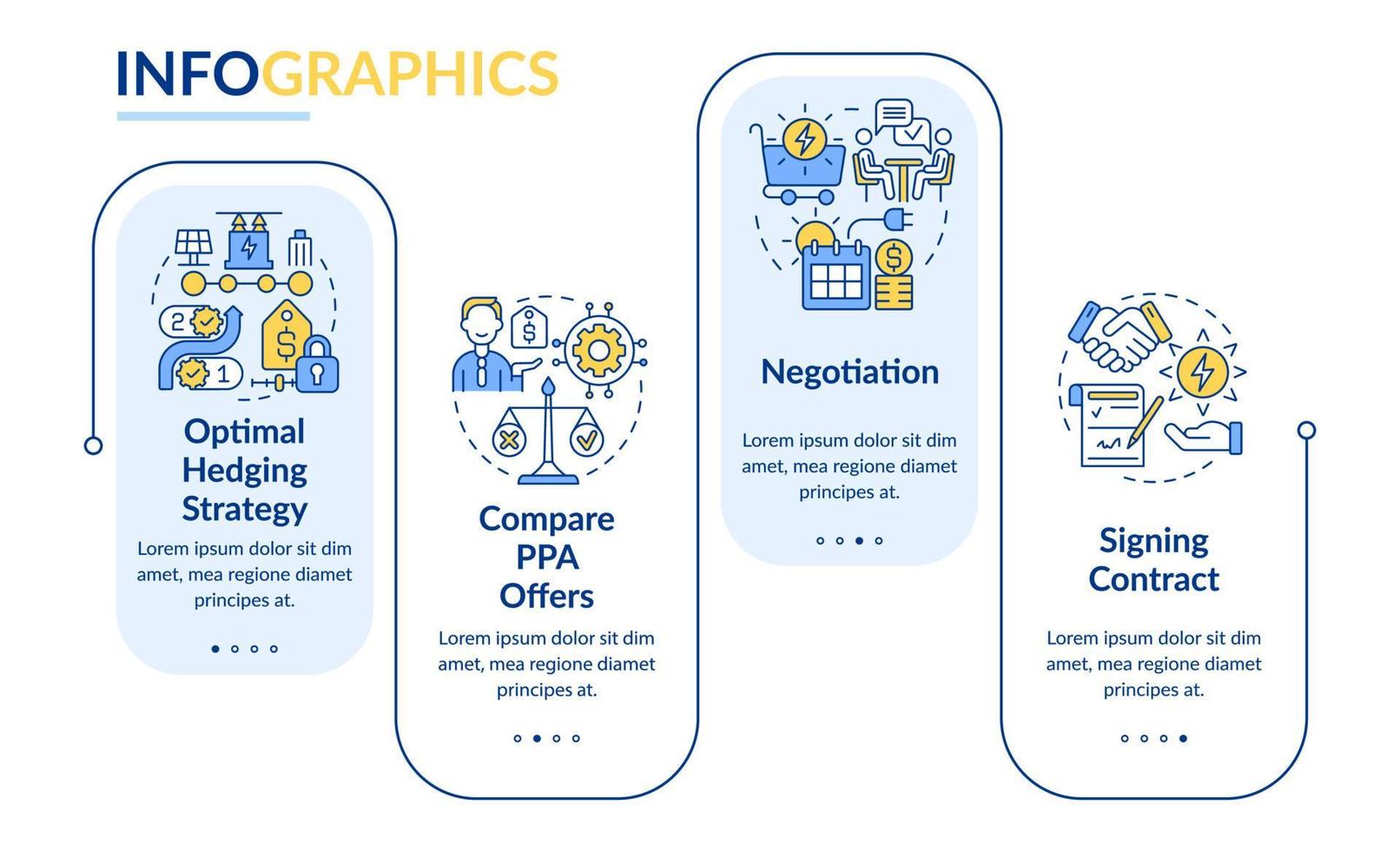 plantilla de infografía de rectángulo de trabajo de ppa vector