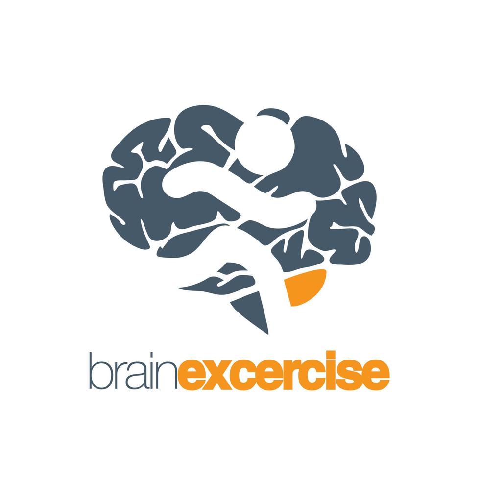 Brain Excercise clip art design vector