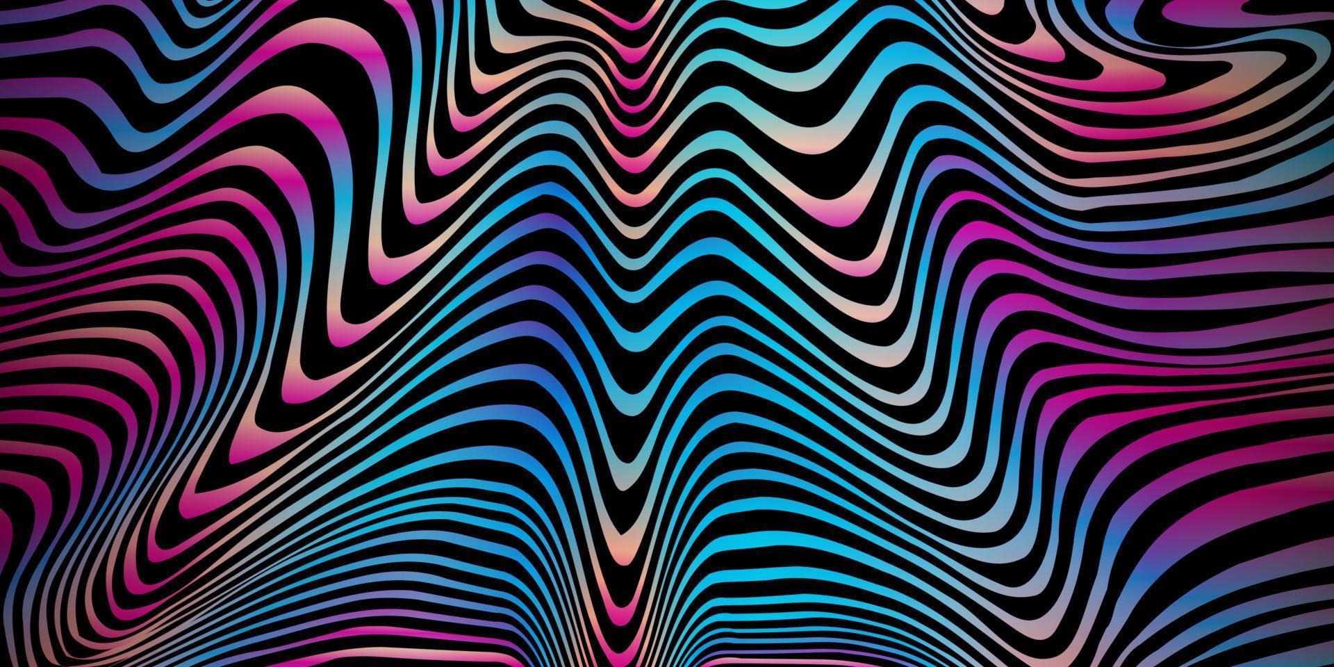 fondo de patrón retro, fondo de vórtice de remolino abstracto, fondo de fiesta de los años 70, patrón de forma de giro vector