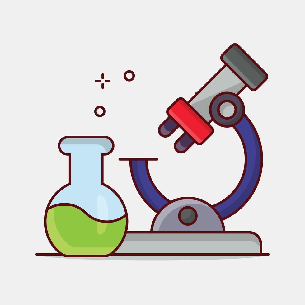 microscope vector illustration on a background.Premium quality symbols. vector icons for concept and graphic design.